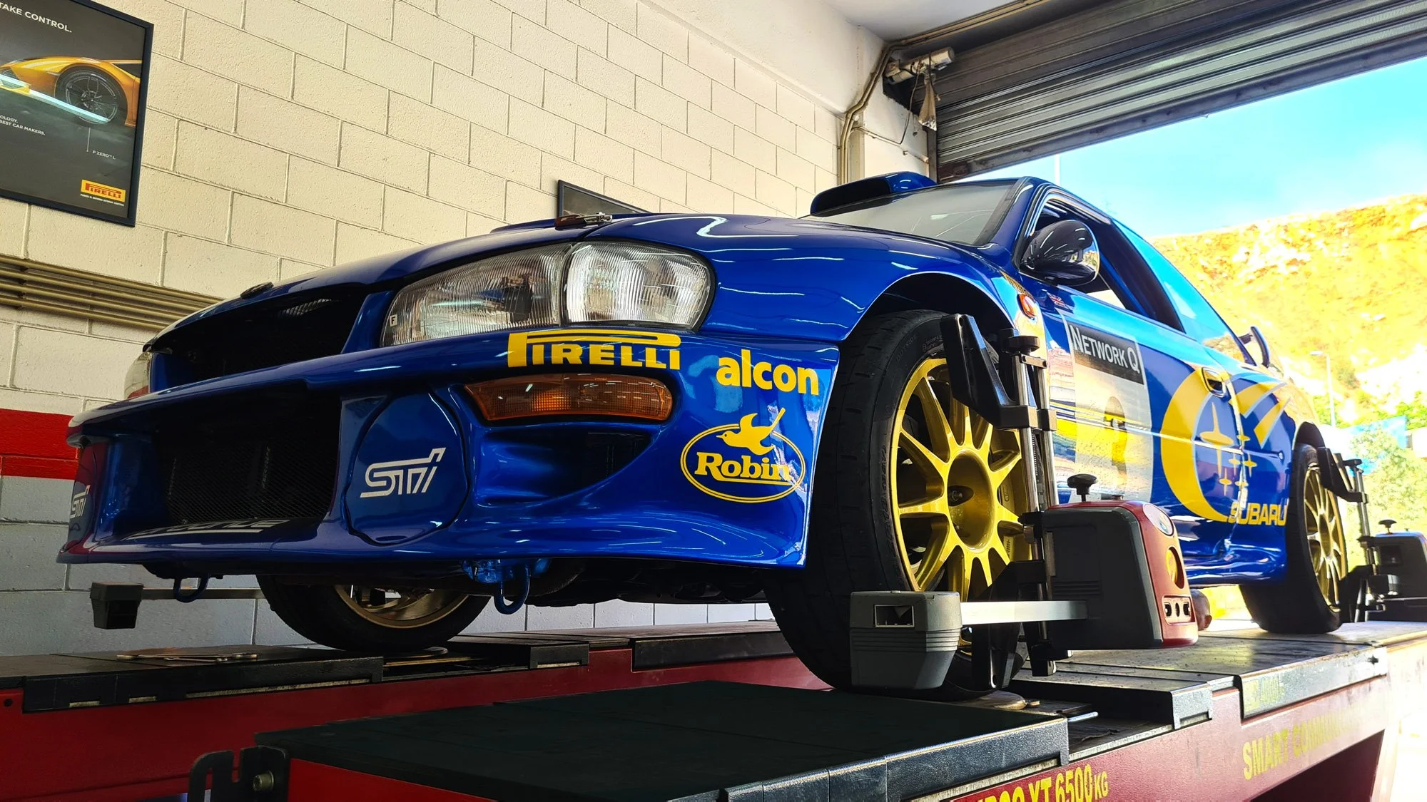 SUBARU WRC P2000 PROJECT WHEEL ALIGNMENT