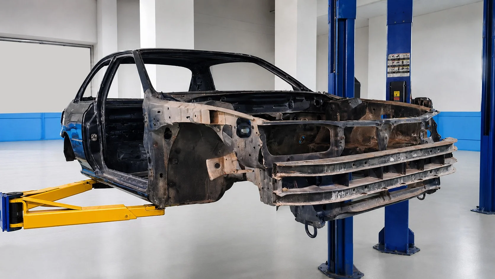 SUBARU WRC P2000 PROJECT CHASSIS PREPARATION