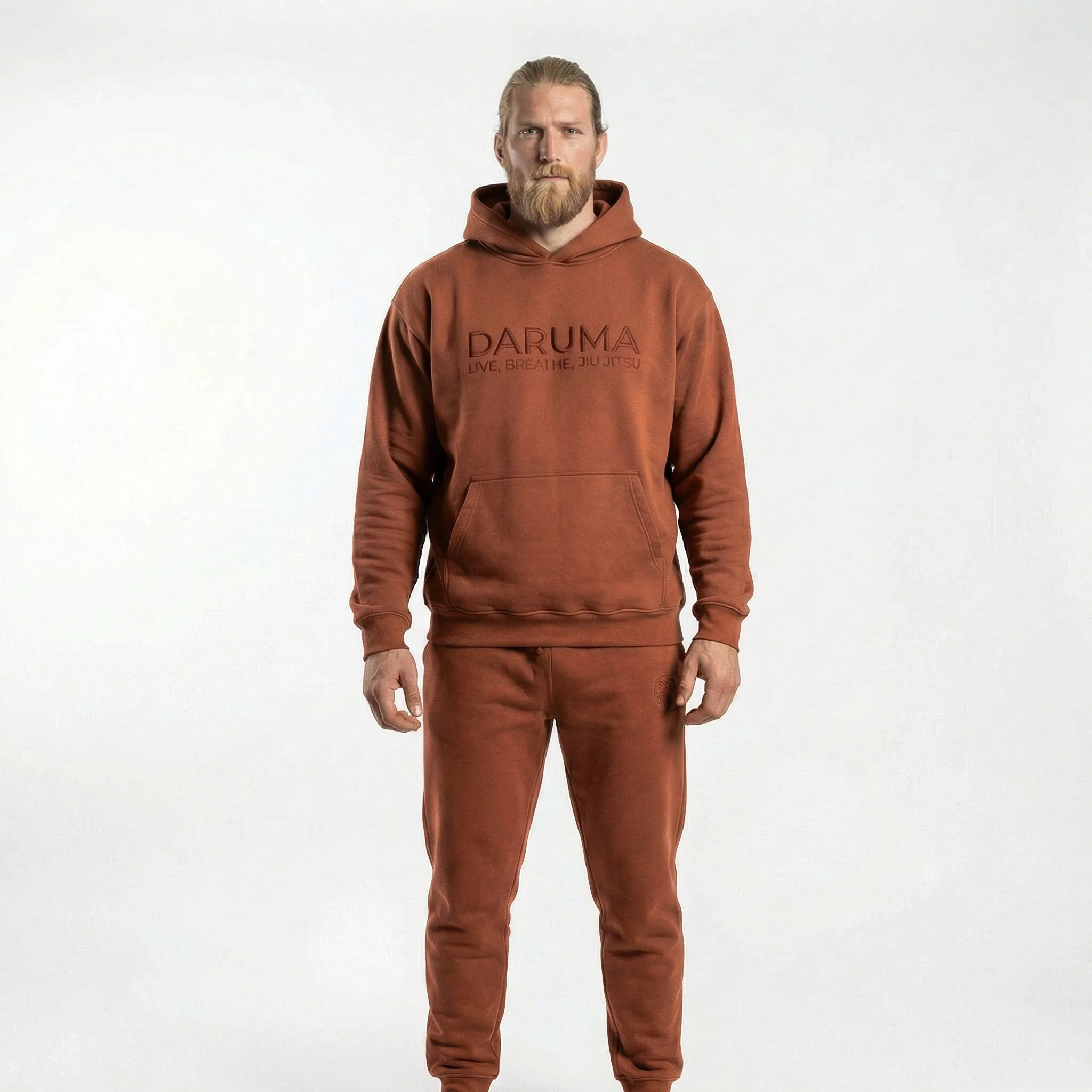Brown Oversized Hemp  Hoodie – Live, breathe, jiu jitsu