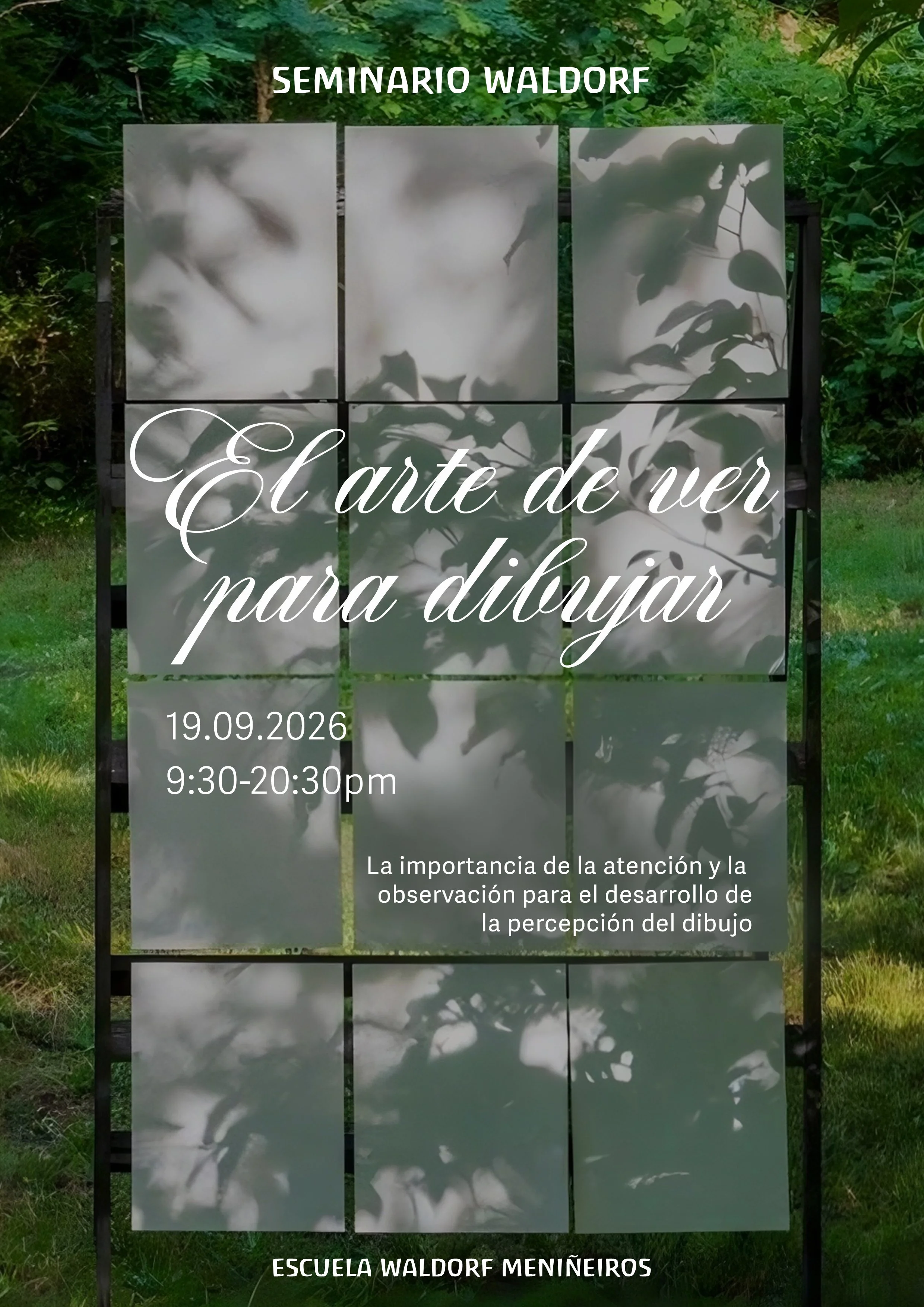 Seminario Waldorf: EL ARTE DE VER PARA DIBUJAR