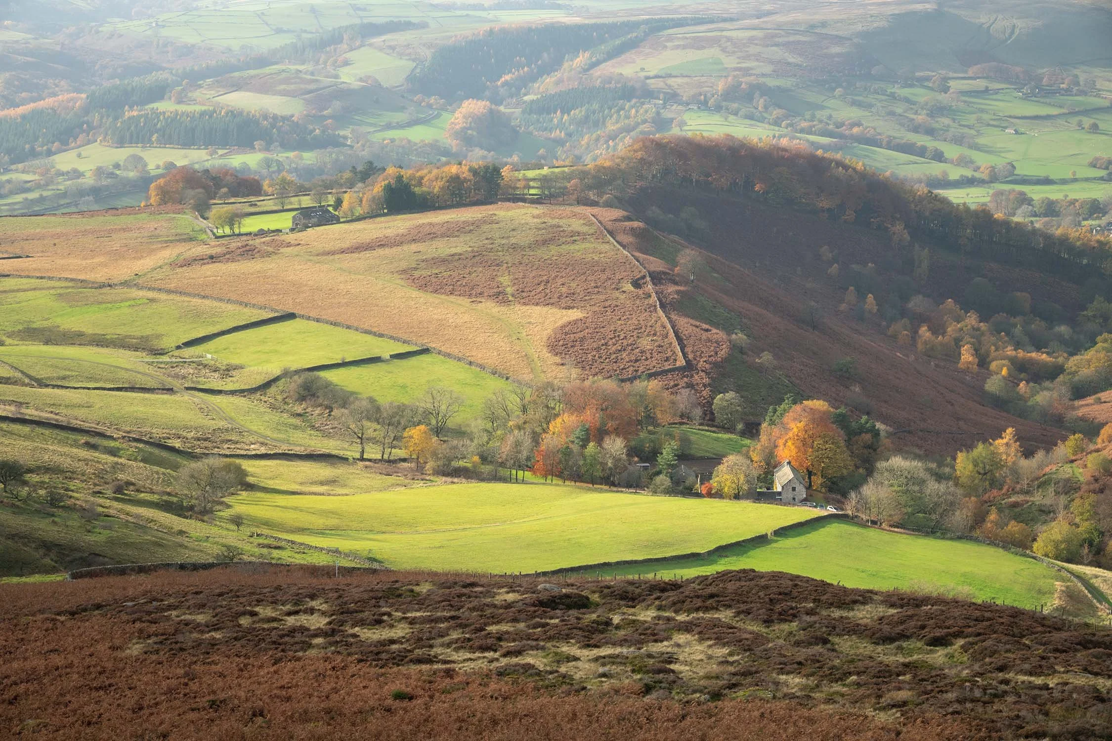 View from Higher Tor -the Peak District