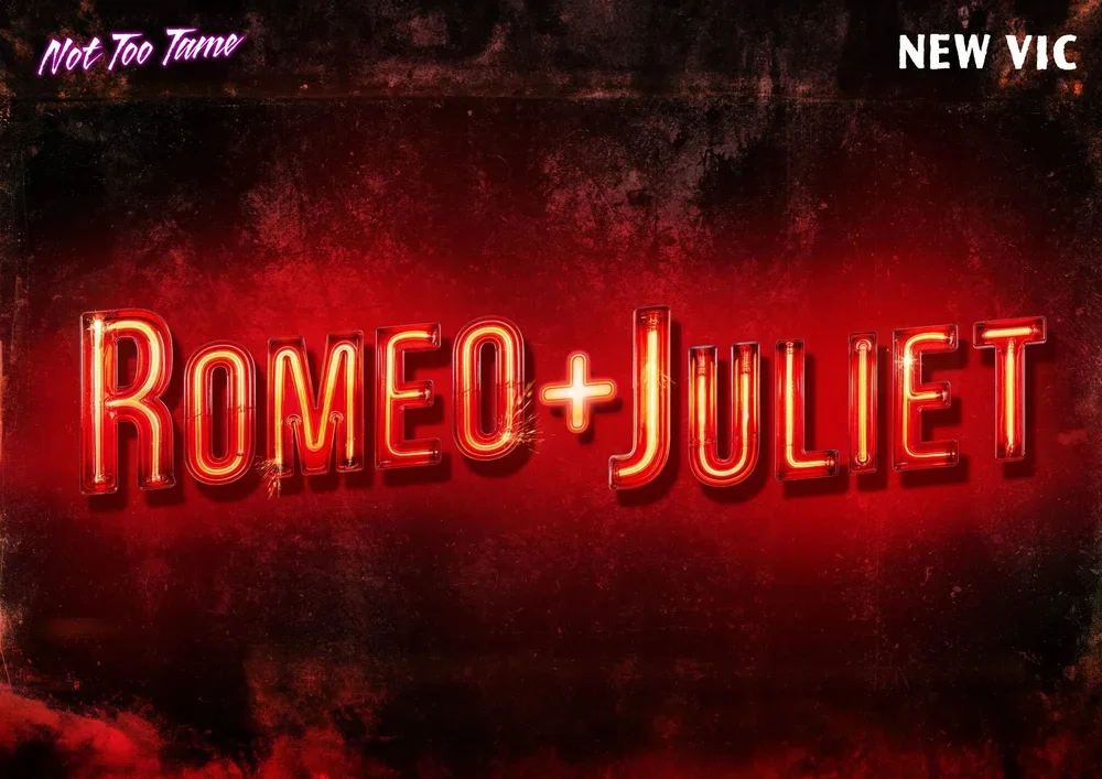 Poster for Romeo & Juliet New Vic Theatre, Staffs & Not Too Tame