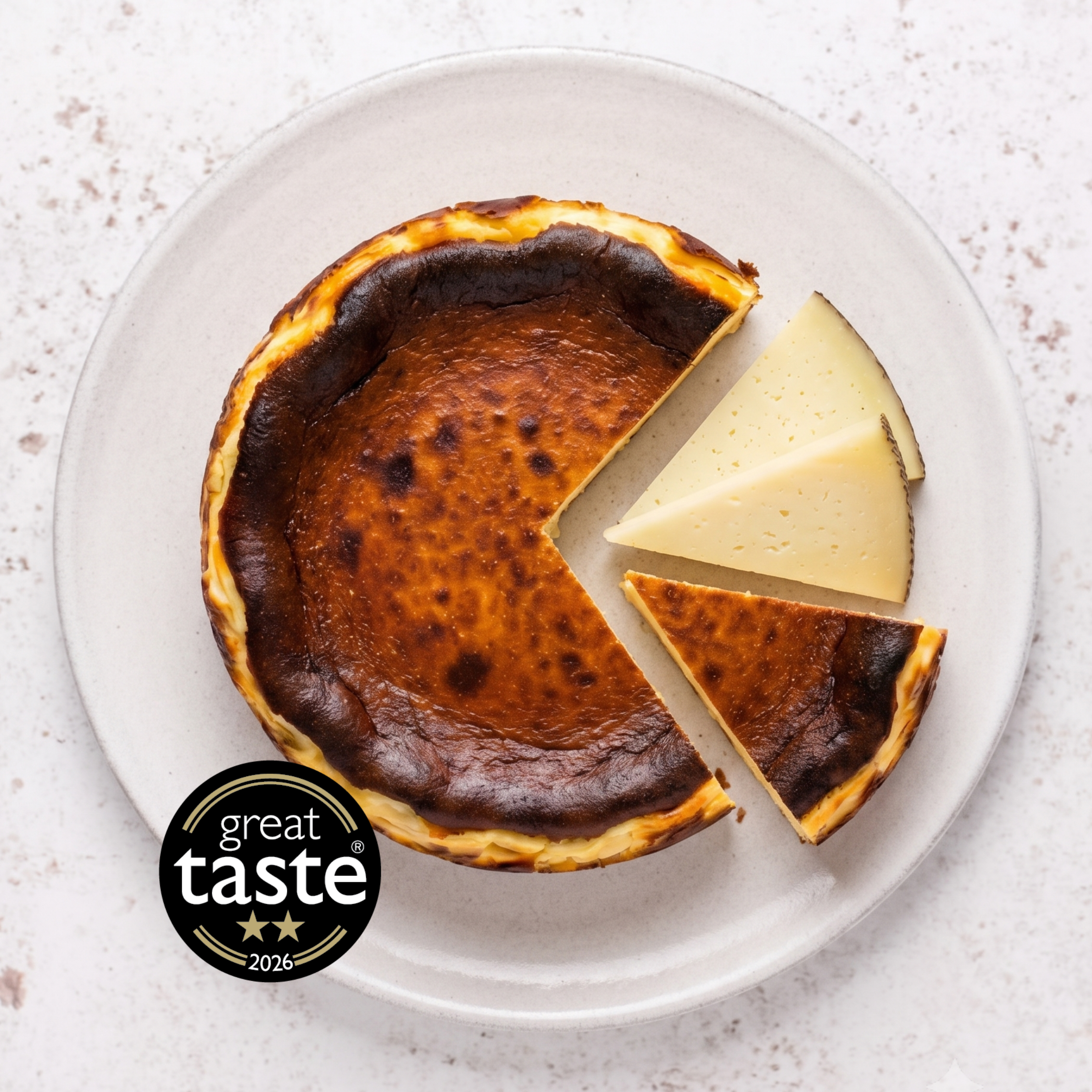 8 inch Manchego Basque Cheesecake