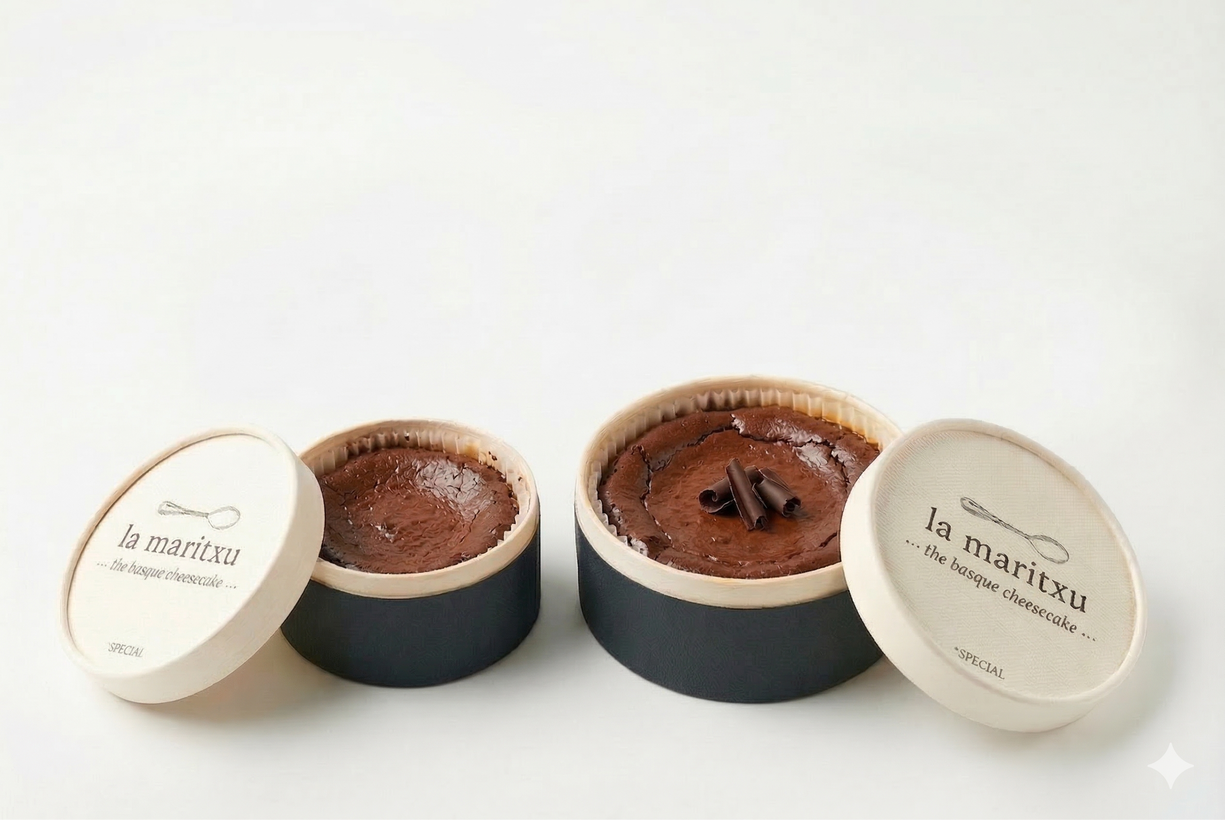 Mini Chocolate Basque Cheesecake 