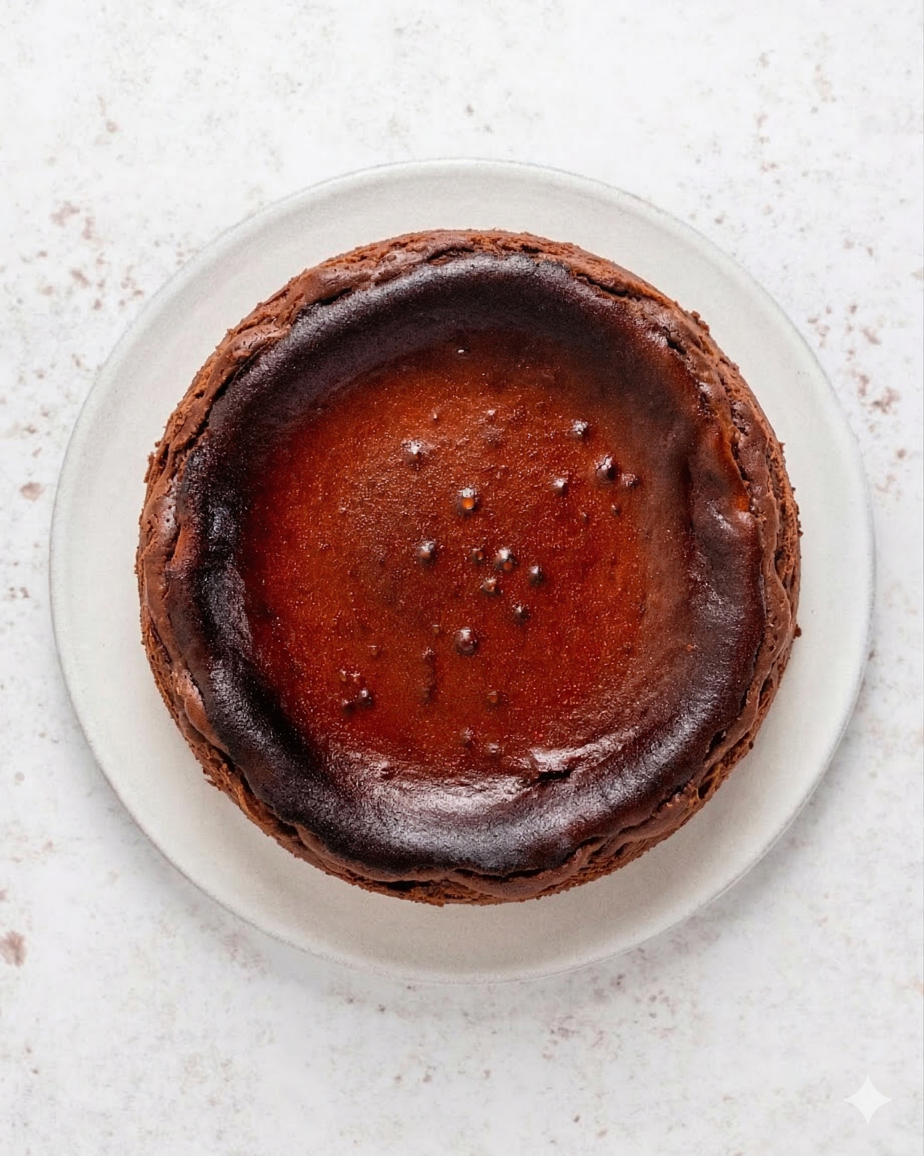 8 inch Chocolate Basque Cheesecake
