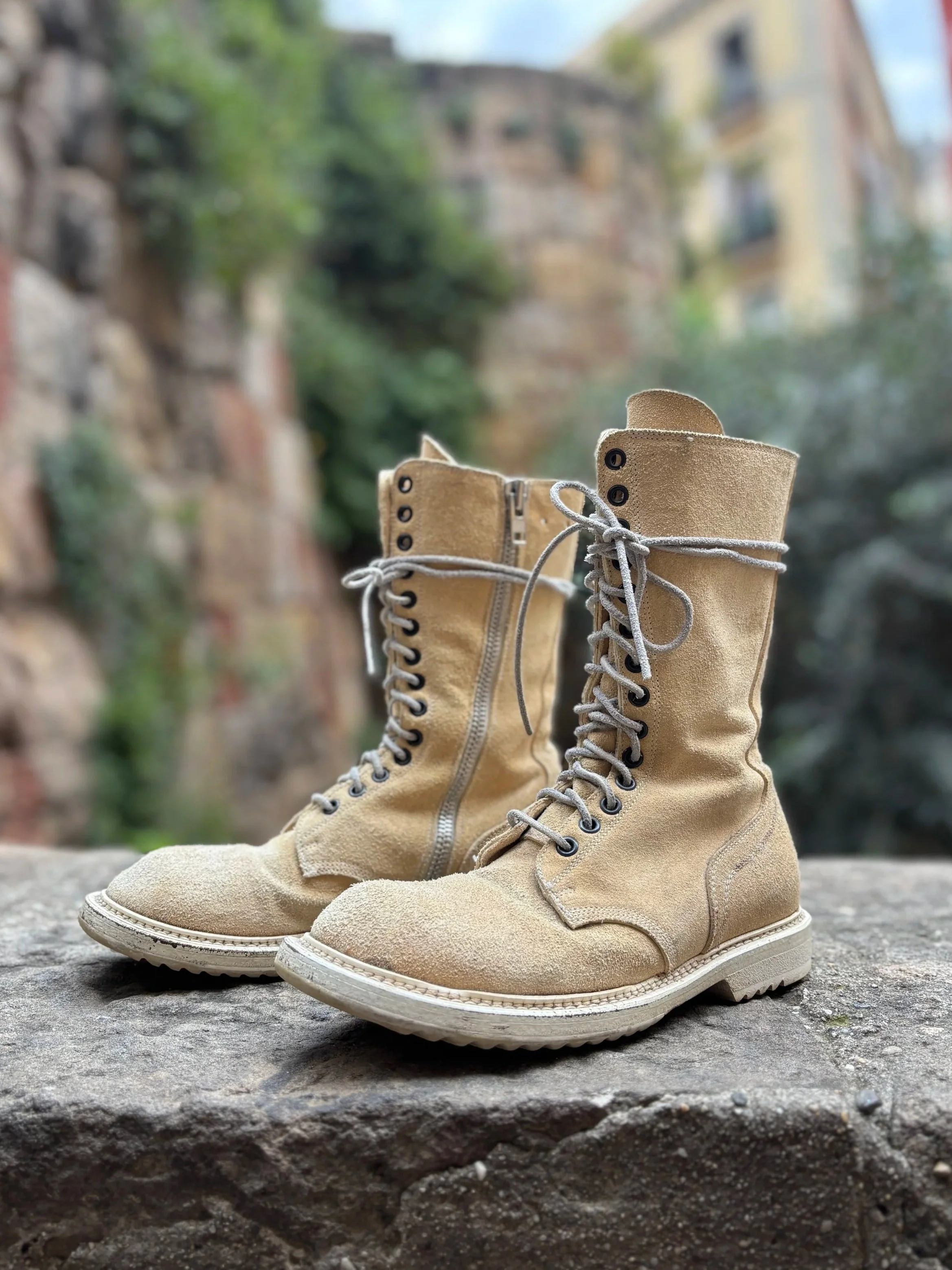 Rick Owens Combat Boots