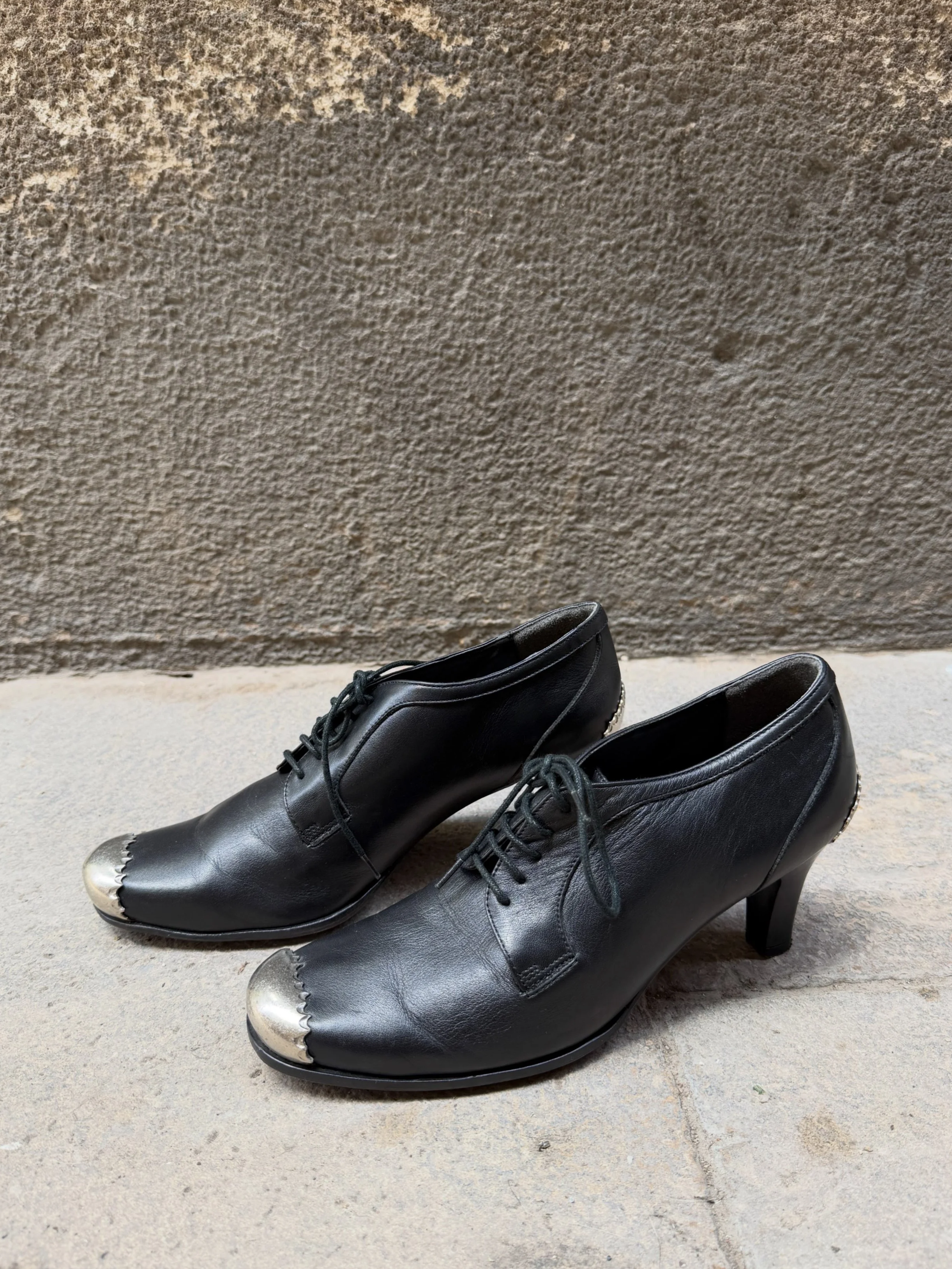 Yohji Yamamoto Femme Metal Tip Oxford Heels