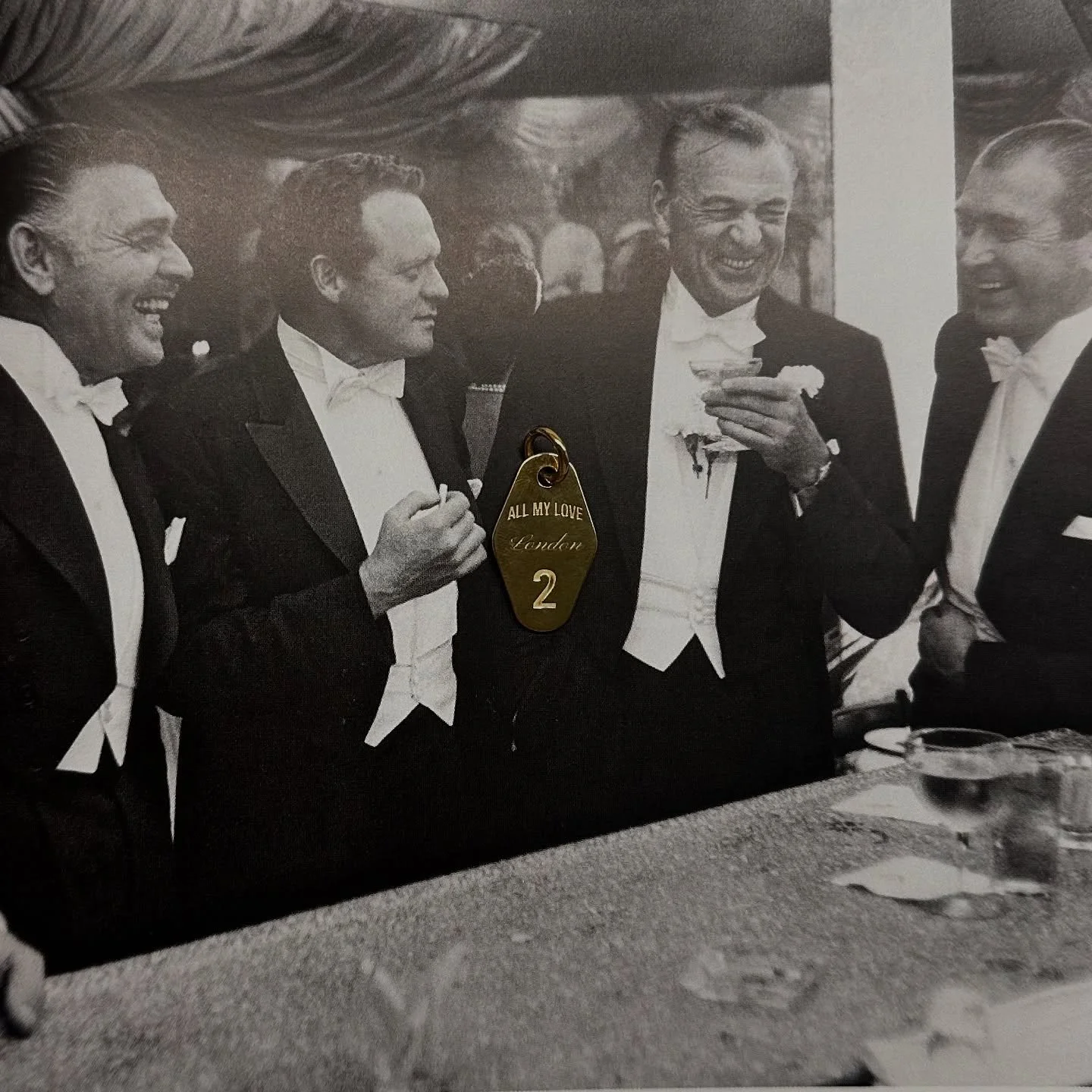 The Key Tag Pendant. 
Inspired by vintage hotel keys, inscribed with initials, dates, names or places. 

For bespoke diamond or precious stone customisations, get in touch.