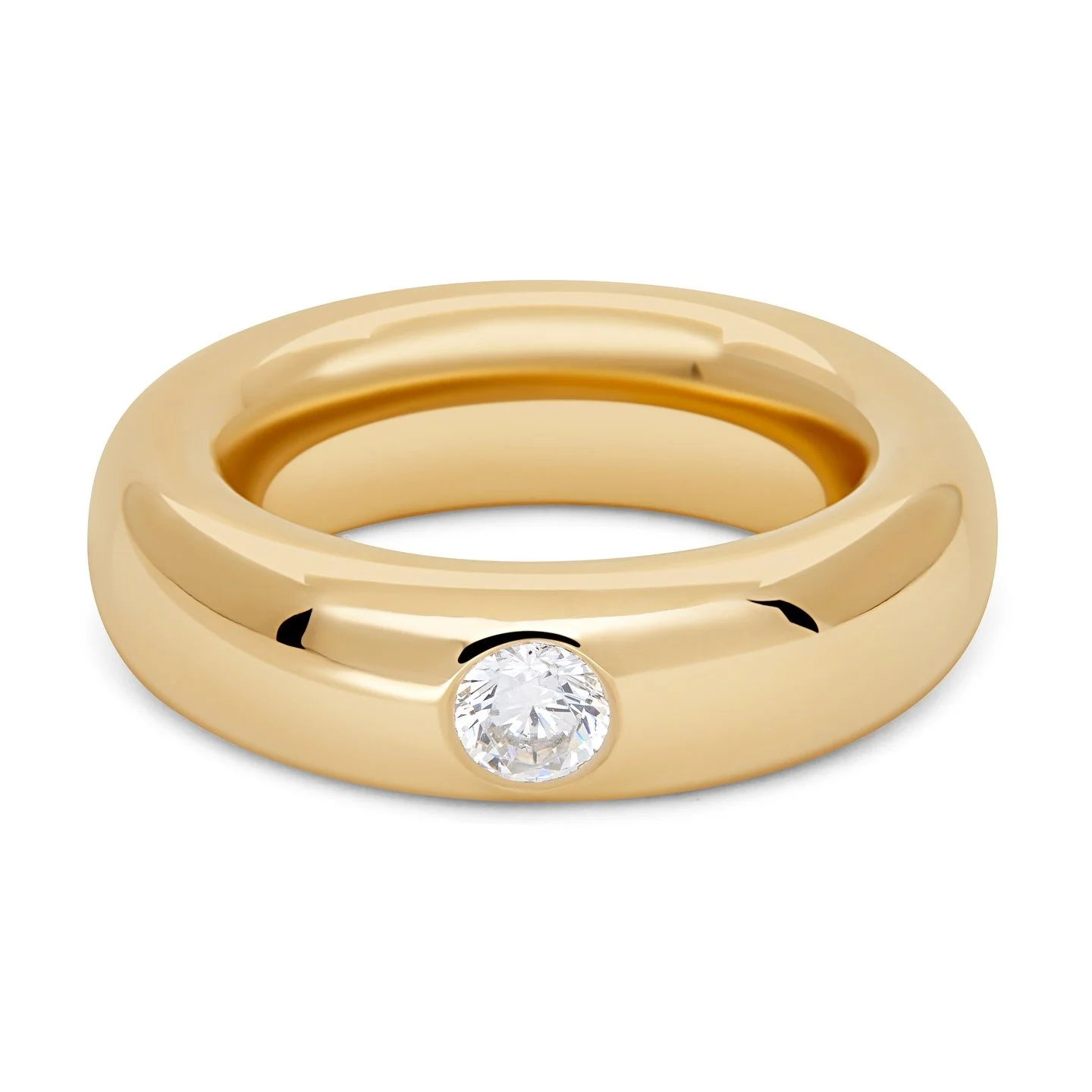 GRAND DONUT STONE 
Shown here with a 0.5ct GIA certified natural diamond.