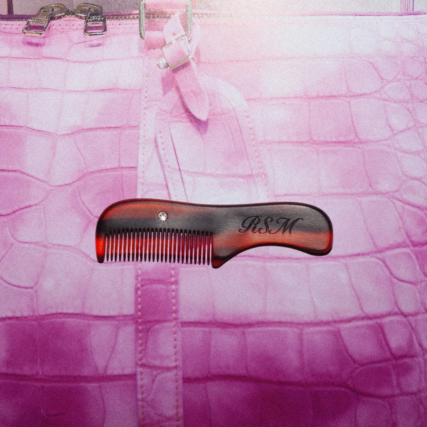 Diamond moustache comb. 
Available to order.