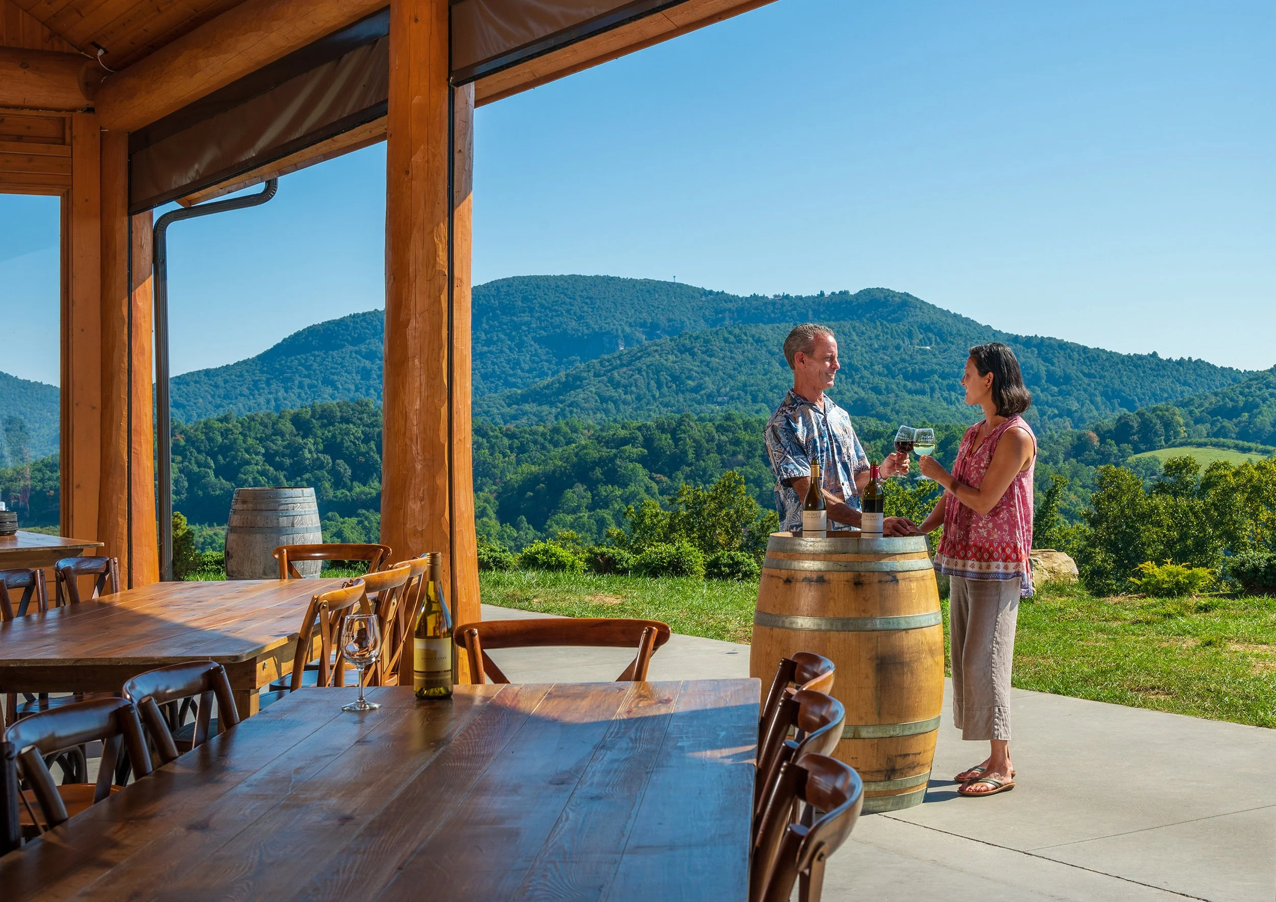 Wine Trail | The wine region, known as the Crest of the Blue Ridge, features rocky, mineral-rich soils, warm days and cool nights during the growing season. 