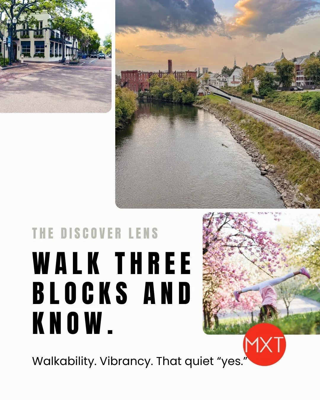 You pass a caf&eacute;. Then a bakery. Then a bookstore.
And you realize &mdash; you've walked three blocks without checking your phone.

That's the Discover signal. You are lost - but in a wonderful way. 

Not just beauty. Function. Streets that are