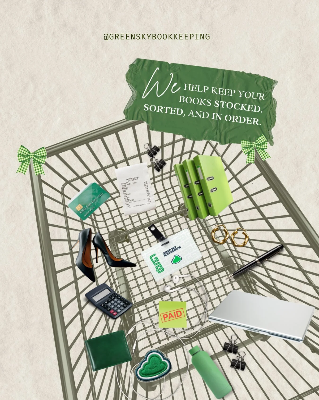 Books stocked. Receipts sorted. Finances in order. 🛒

Green Sky Bookkeeping helps keep your books organized, accurate, and easier to manage, so you can focus on running your business.

#BookkeepingTips #BookkeepingServices #SmallBusinessSupport #NYC