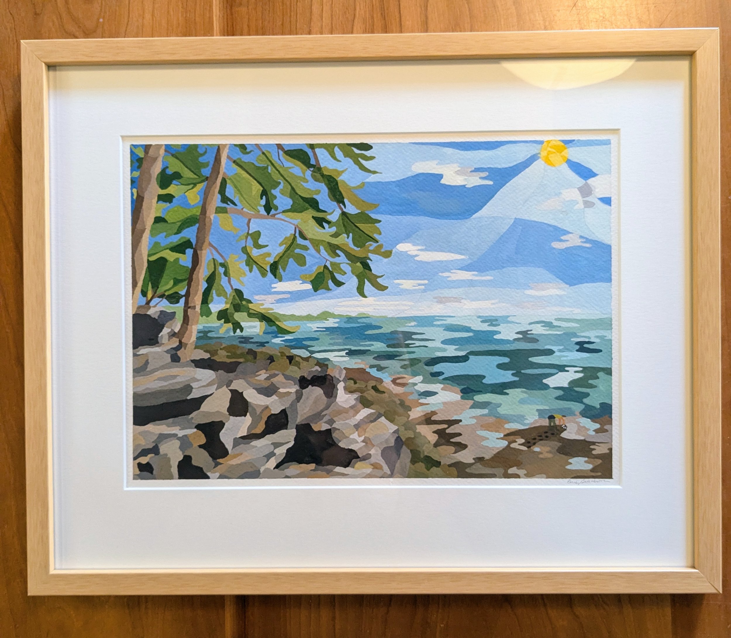 Working Waterfront - Framed Original Painting