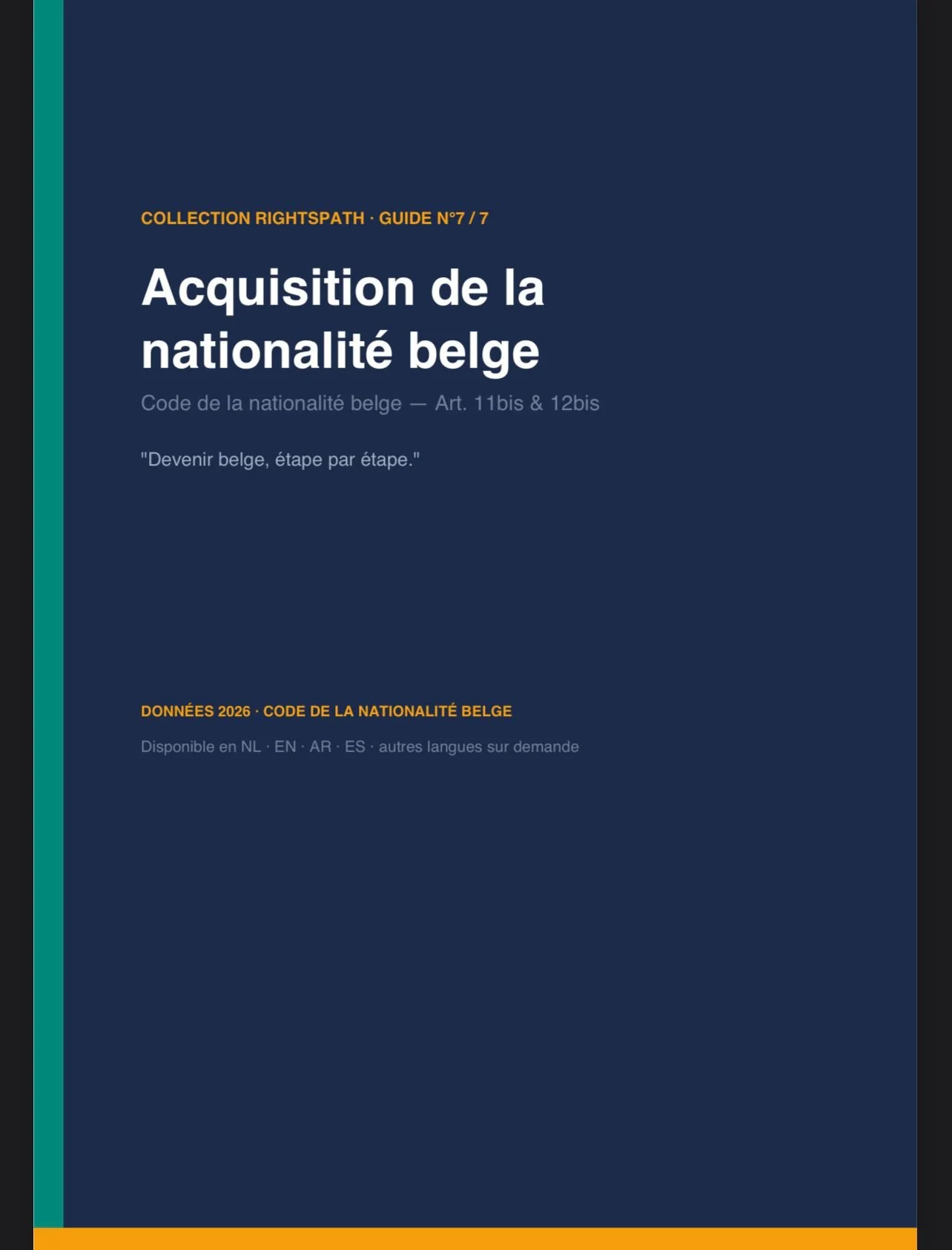 Guide pratique — Nationalité Belge 2026 (Français)