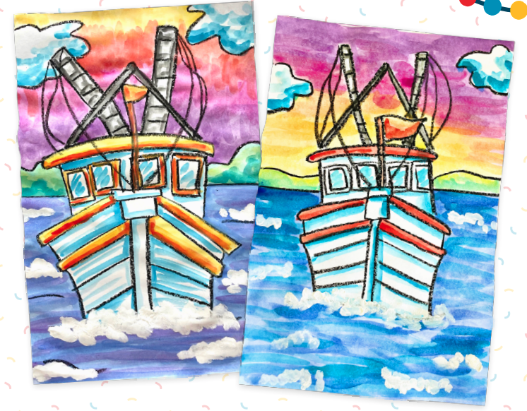 Watercolor Boats