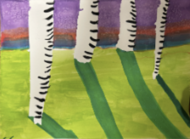 Watercolor Birch Trees