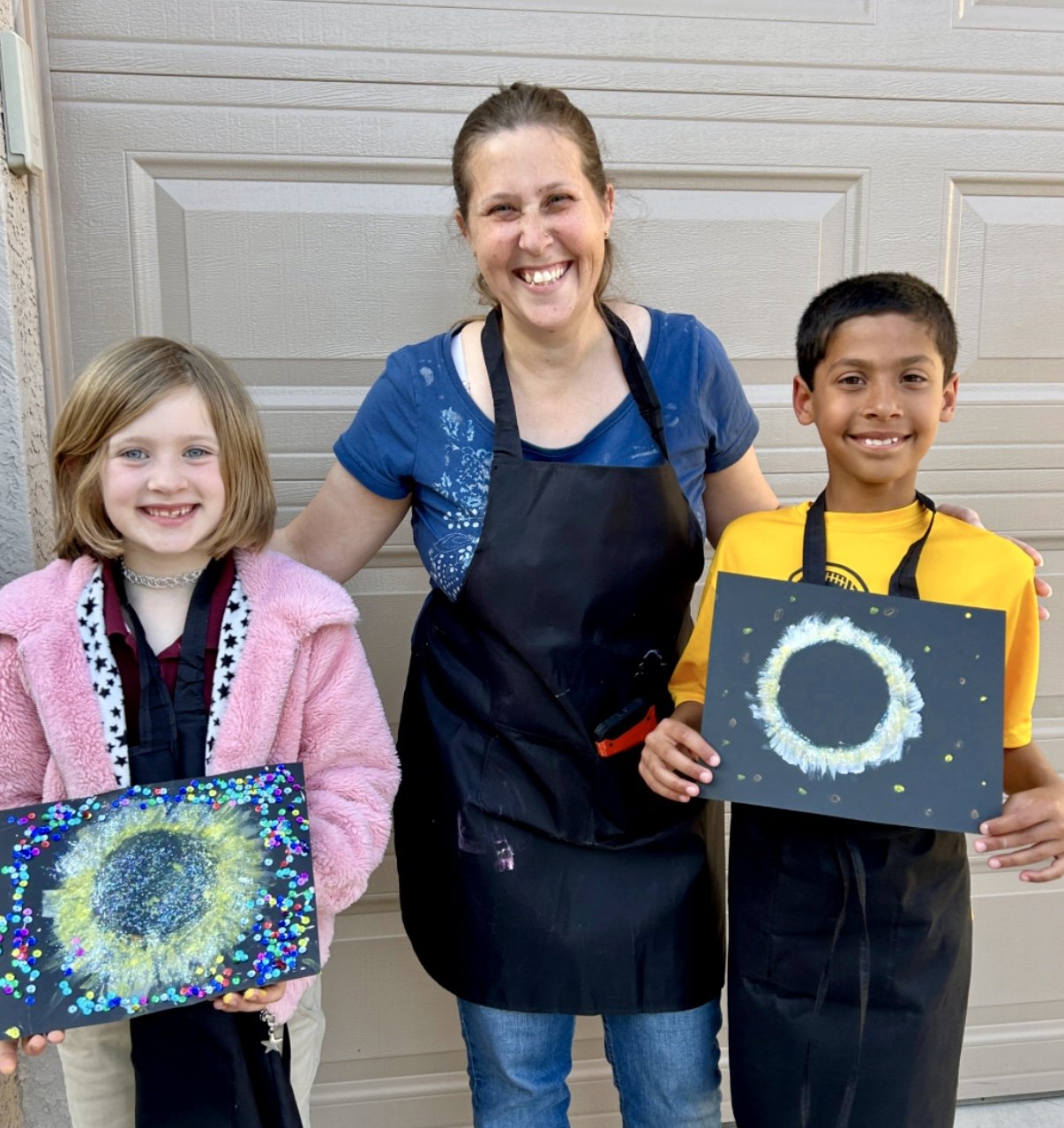 Ms. Sarah and her students