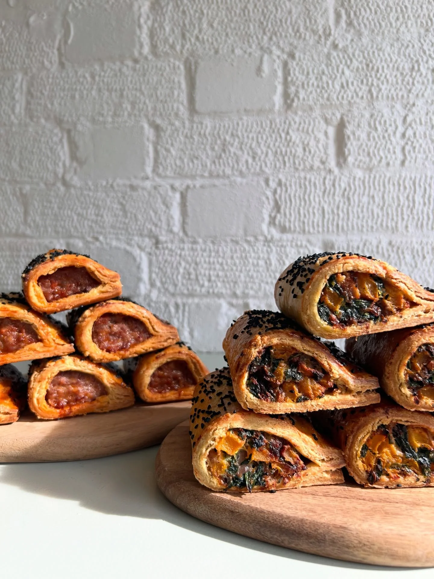 Covering all your &lsquo;wrapped in pastry&rsquo; desires

Butternut squash, red onion, spinach &amp; ricotta rolls AND Pork &amp; &lsquo;Nduja rolls. 

Delicious &amp; all made by us, each day from scratch. On the counter today, Friday &amp; Saturda