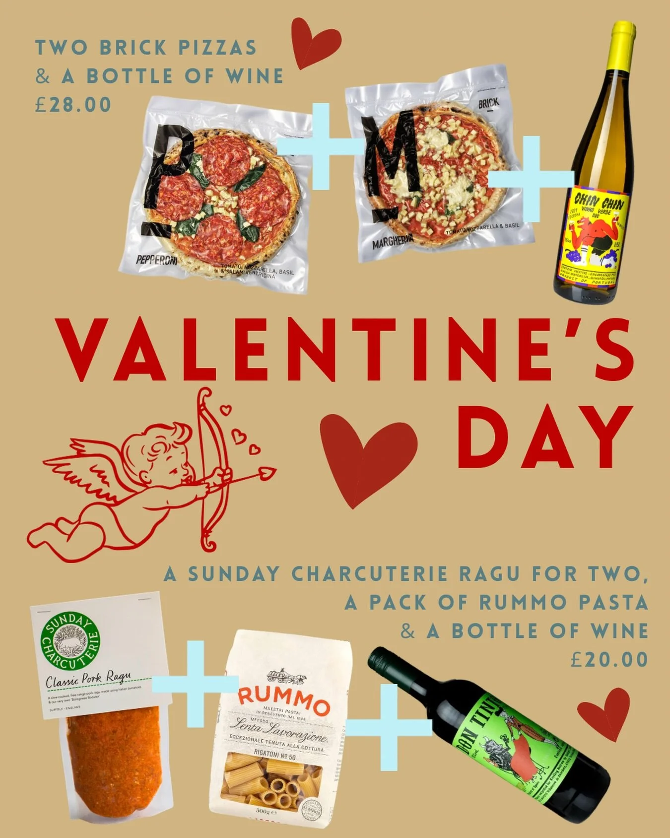 Two perfect matches for this Valentine&rsquo;s Day weekend. 

Available to pick up this Thursday, Friday &amp; Saturday.

Sod going out 💘