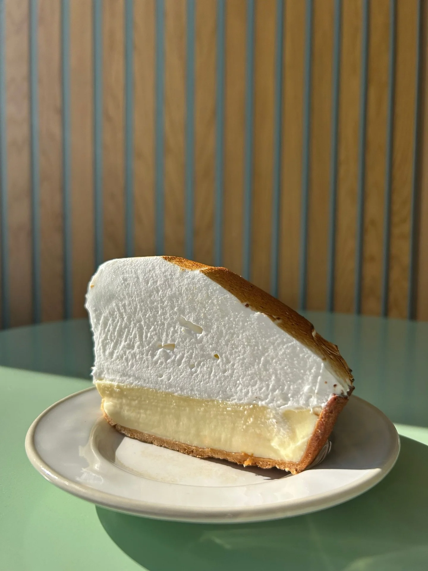 Our Lemon Meringue Pie. The OG. In the counter every week since we opened. That&rsquo;s 123 weeks team. 

The thinnest, crispest sweet pastry at the base. The silkiest, zingiest lemon posset in the middle. The exceptionally generous cloud of Italian 