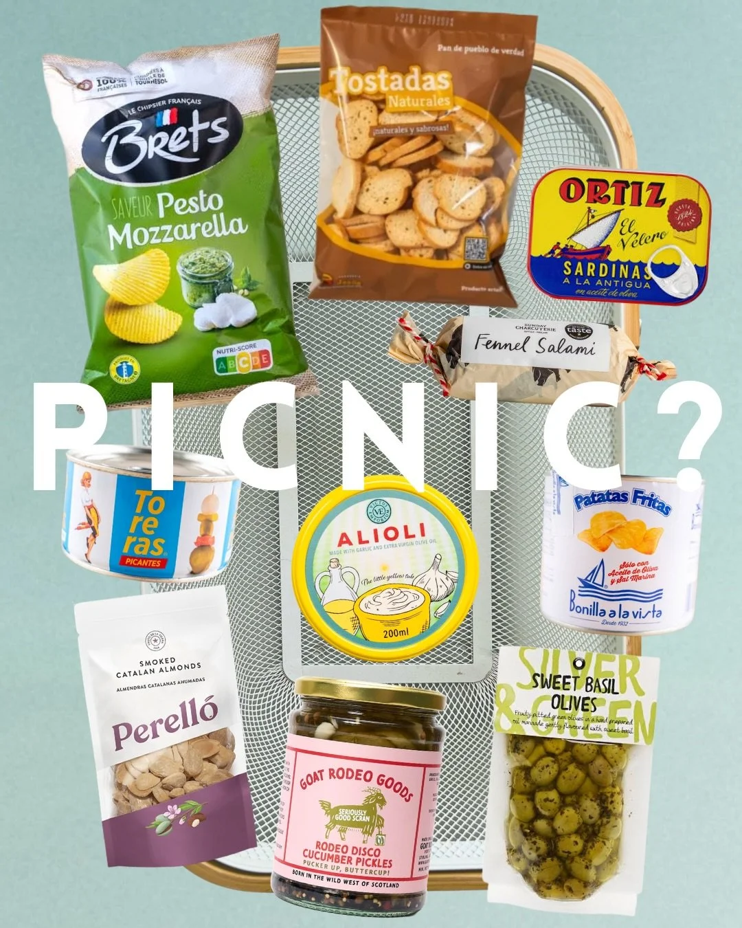 Desperately seeking shade. Ideally next to a body of water. With a selection of snacks that most definitely don&rsquo;t require cooking.

The deli is full with all of the above plus an absolute stack more. Let me live vicariously through your picnic 