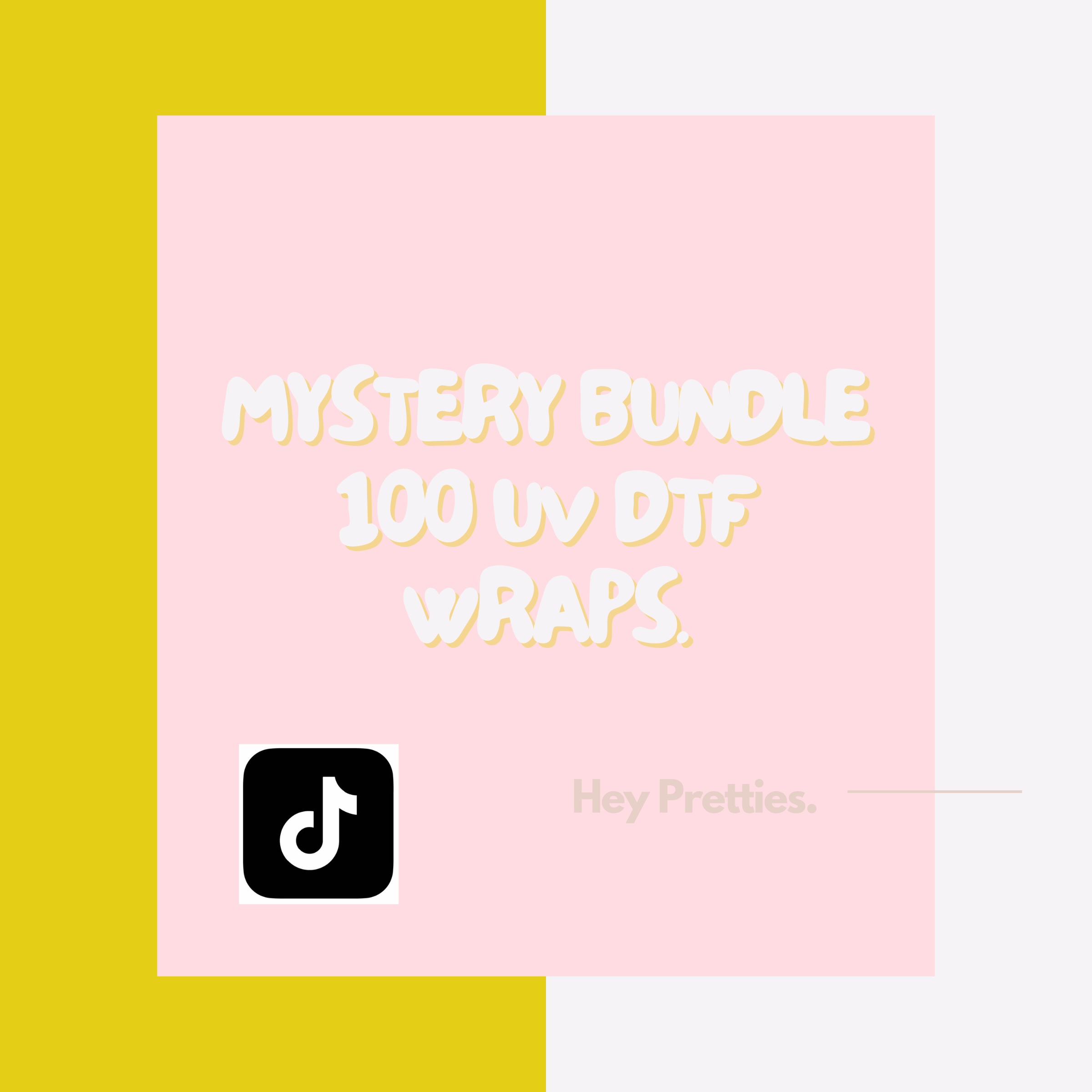 100 Mystery UV DTF bundle