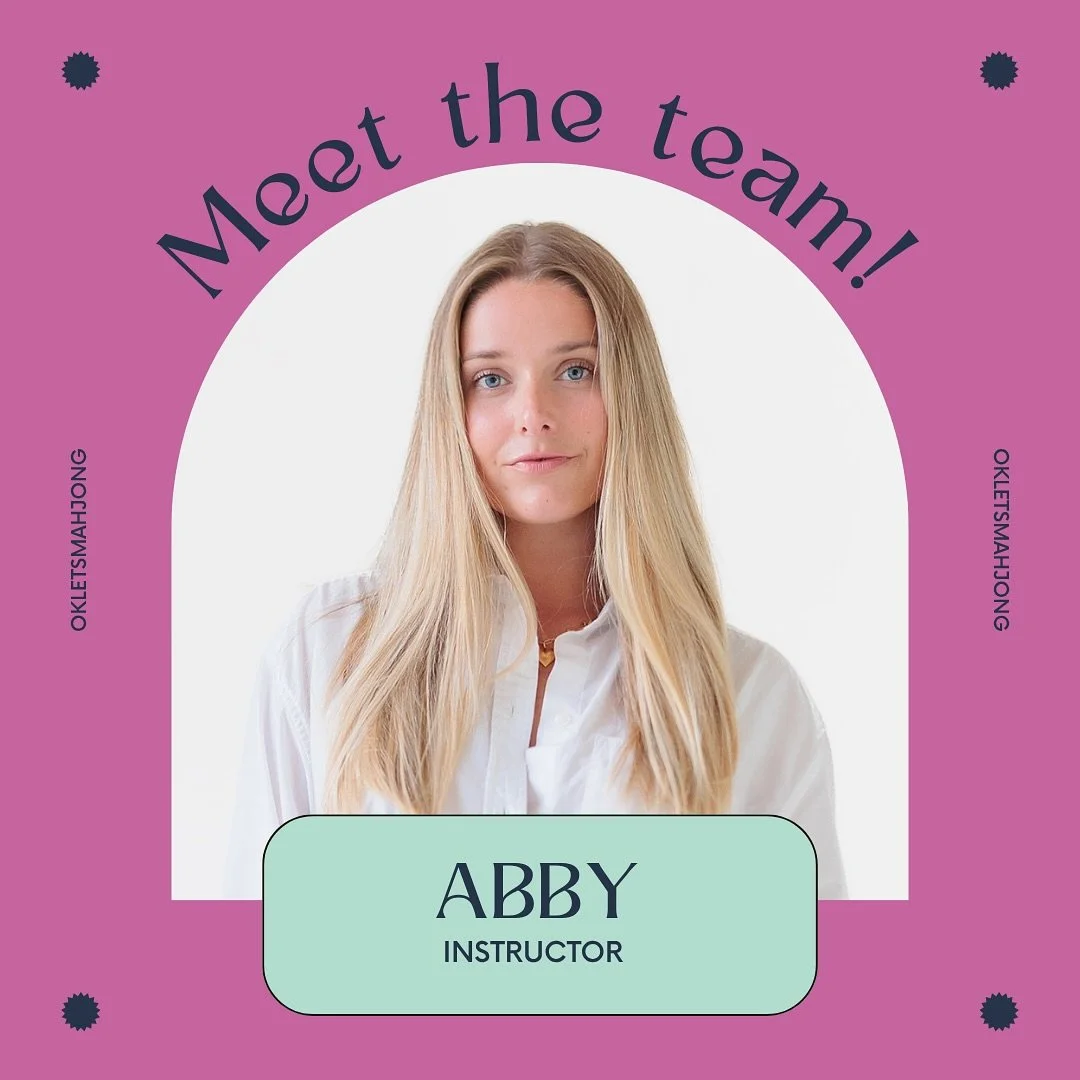 Meet Abby, our newest NYC mahjong instructor 🗽🀄️

She&rsquo;s hit the ground running, and we can&rsquo;t wait for our city mahjers to learn, laugh, and play with her. Welcome to the OKLM team, Abby! 💛