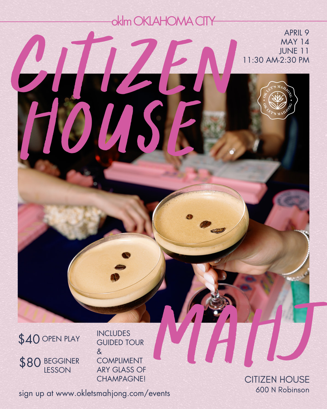 OKC: Mahjong at Citizen House – Open to Non-Members!