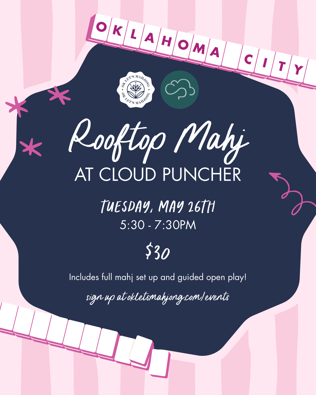 OKC: Rooftop Mahj at Cloud Puncher