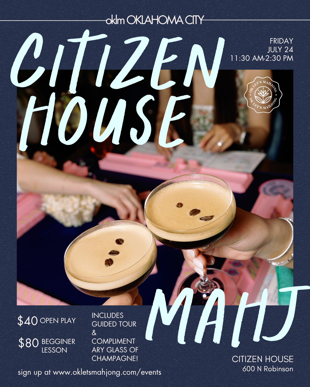 OKC: Mahjong at Citizen House – Open to Non-Members!