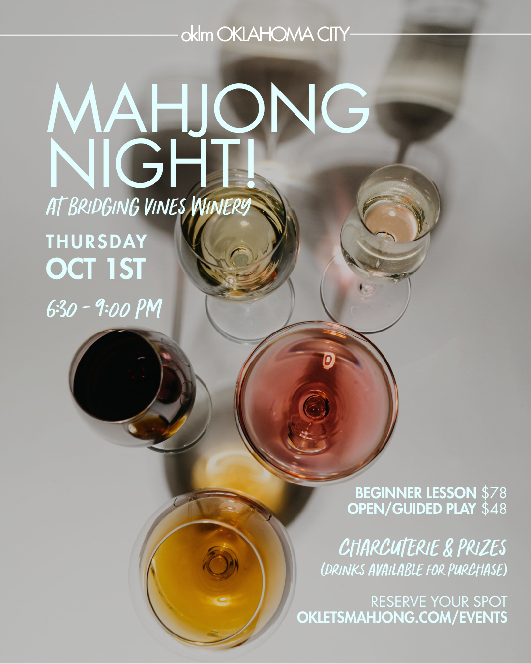 OKC: Mahjong at Bridging Vines Winery &amp; Brewery