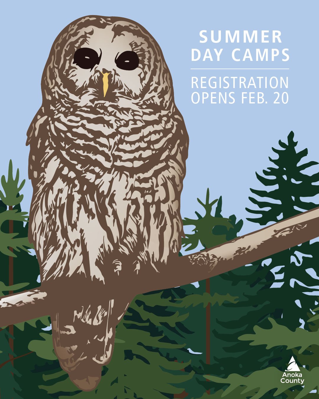 ☀️⌛ Summer Day Camp registration opens on Friday, February 20 at 9 am. Stay tuned for more details about day camp dates and offerings. 

#AnokaCountyParks #SummerDayCamp