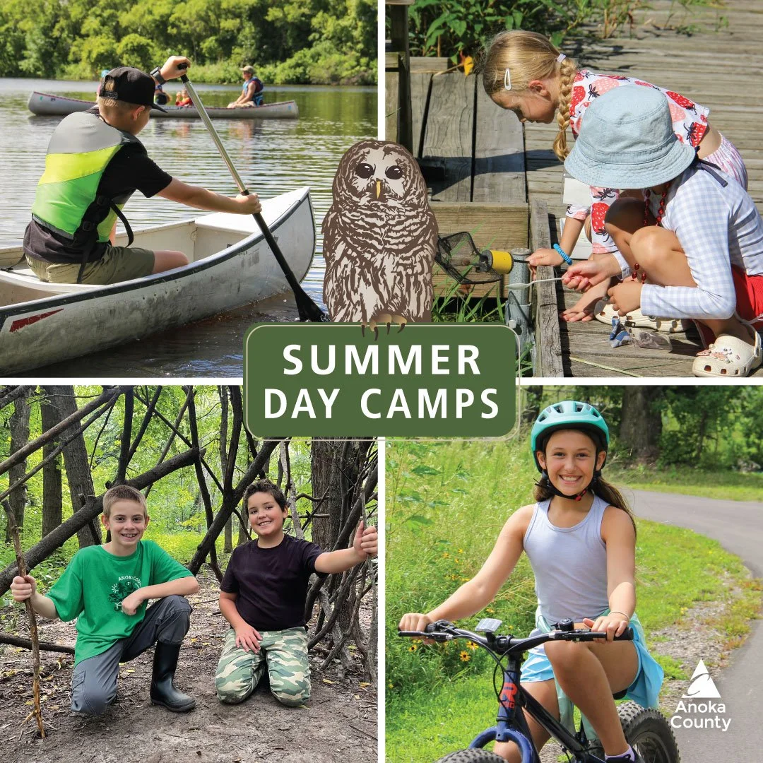 ☀️Make your kids summer memorable. Check out all our day camp offerings online now. Registration opens on Friday, February 20 at 9 am. 🦉

#AnokaCountyParks #Summer2026