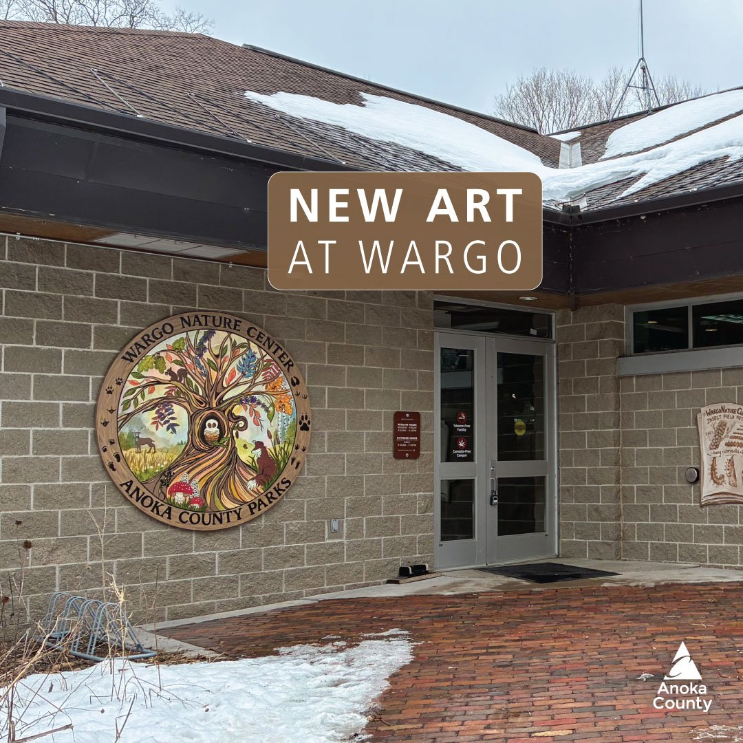 ✨🖼️ Two incredible new art pieces have been installed outside Wargo Nature Center&rsquo;s front entrance to celebrate the beauty of the surrounding nature and wildlife.

🌳 First: A large circular design featuring a vibrant collection of animals and
