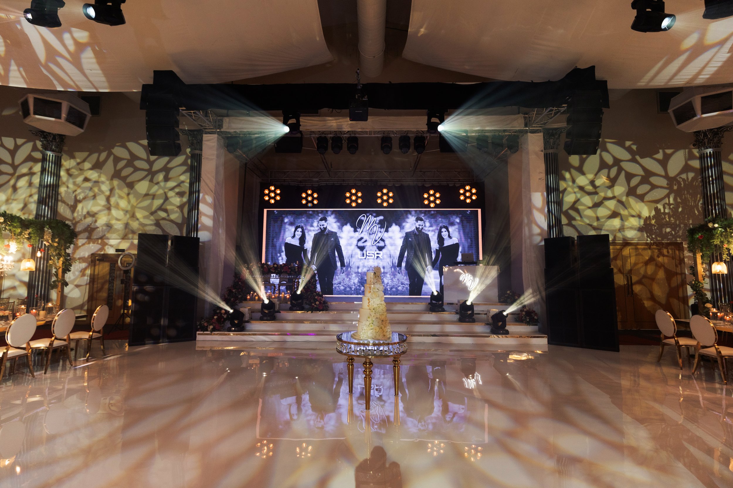 dallas polo club asian weddings ixl dance floor lighting stage