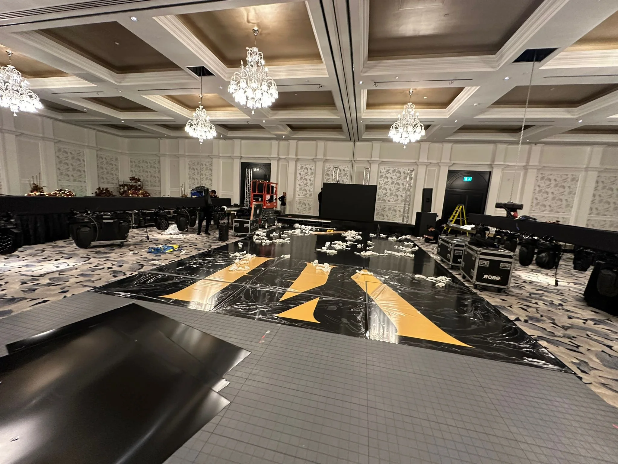 printed dance floor printed dance floor Indian wedding corporate  fairmont Windsor