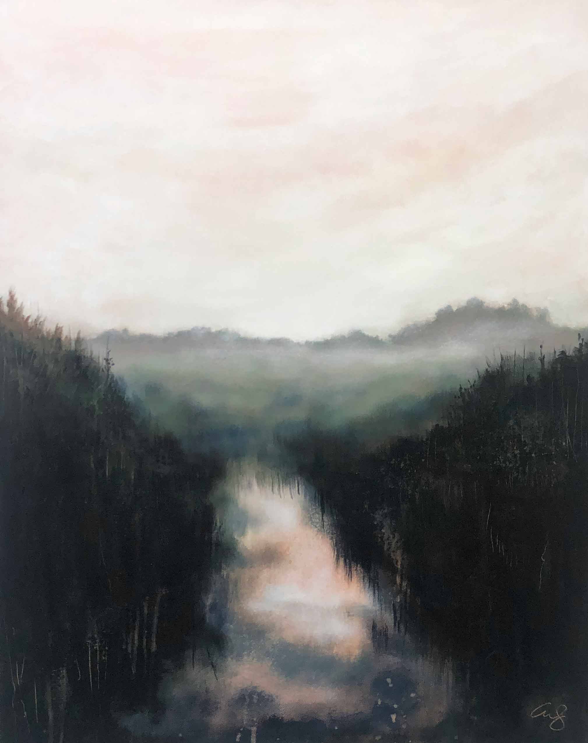 Hinterland, 30" x 24", Acrylic