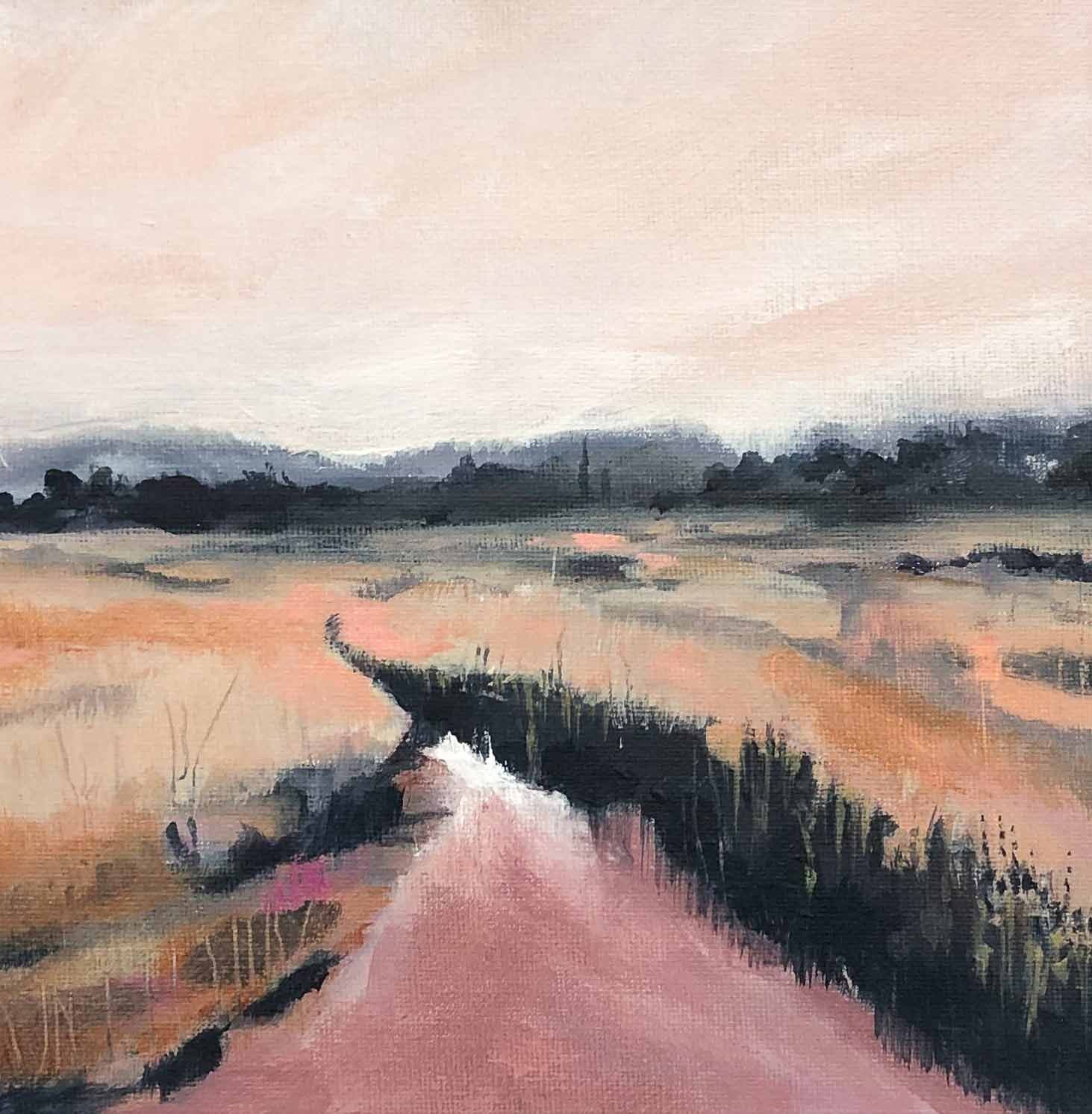 Embayment, 10" x 10", Acrylic