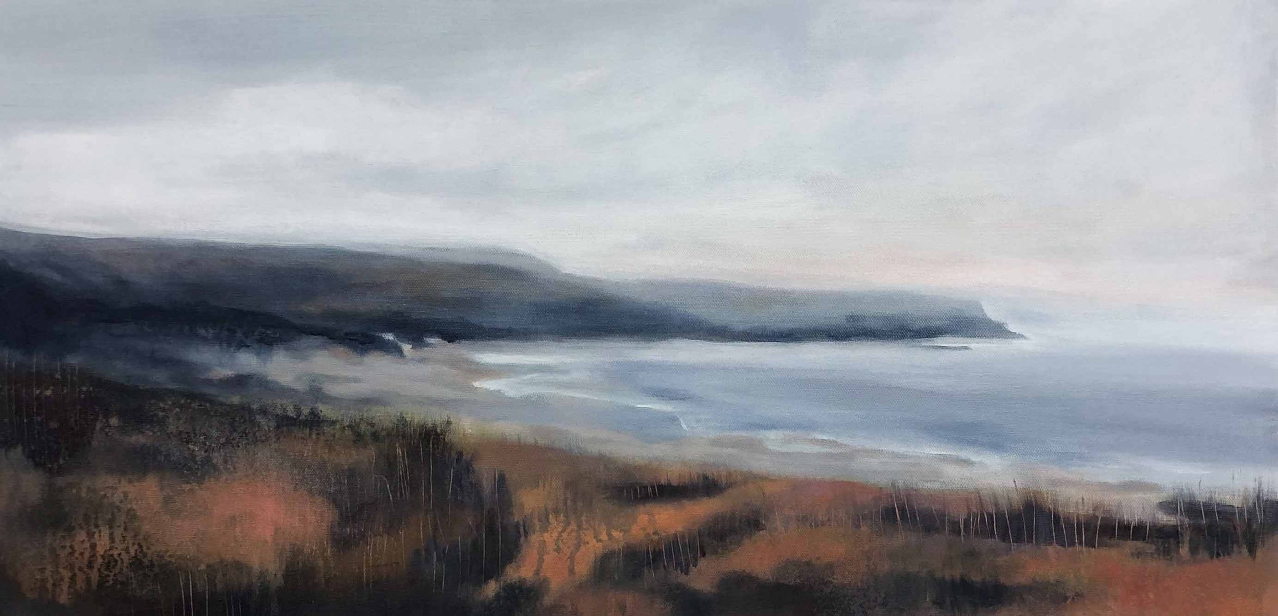 Cascade, 15" x 30", Acrylic