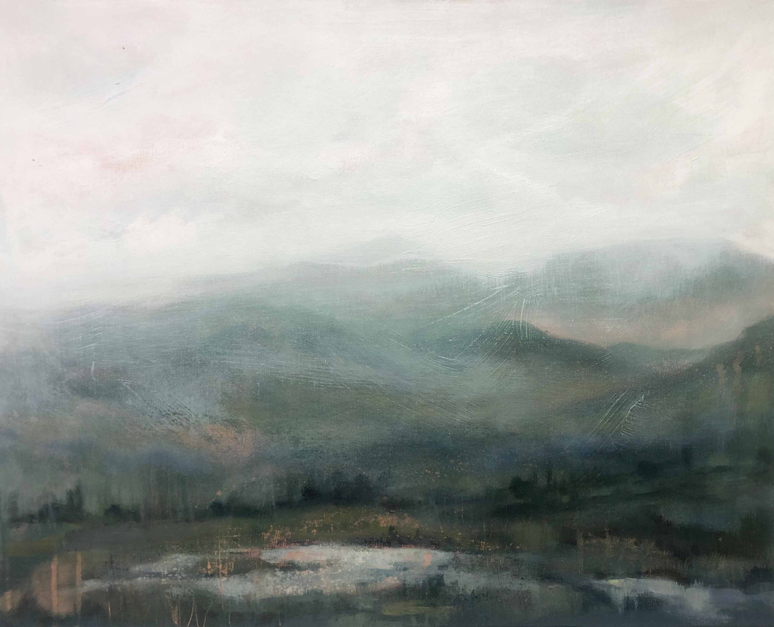 Boundary, 20" x 16", Acrylic