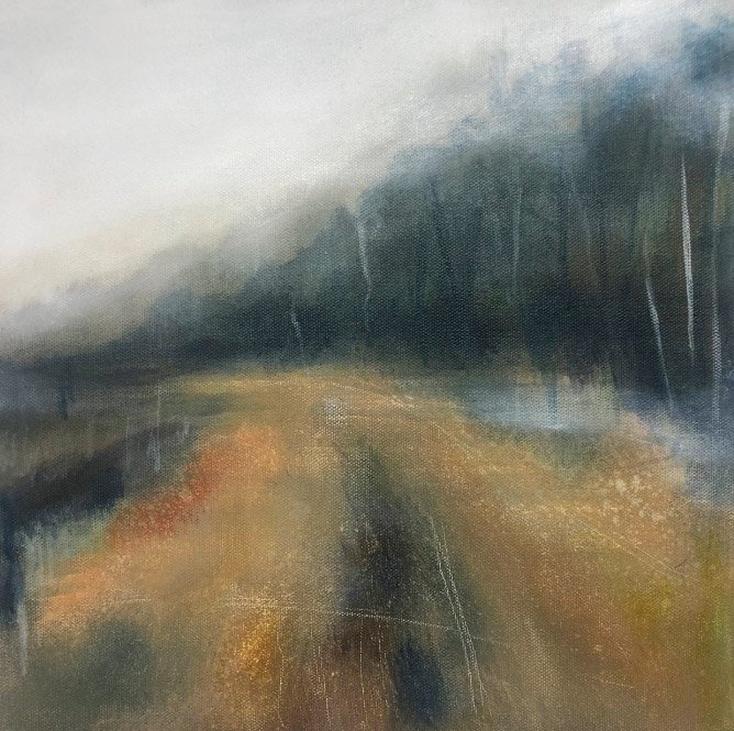 Sentier, 12" x 12", Acrylic