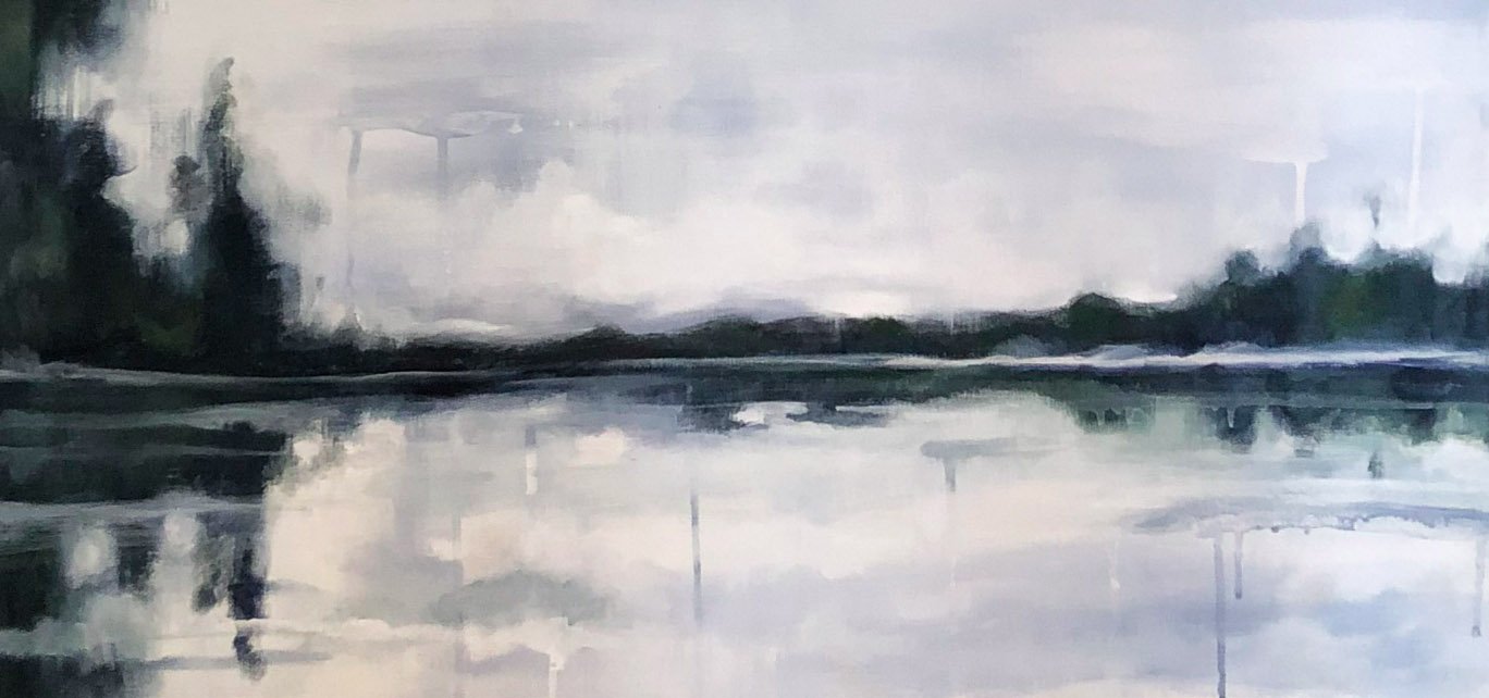 Mystique, 15" x 30", Acrylic
