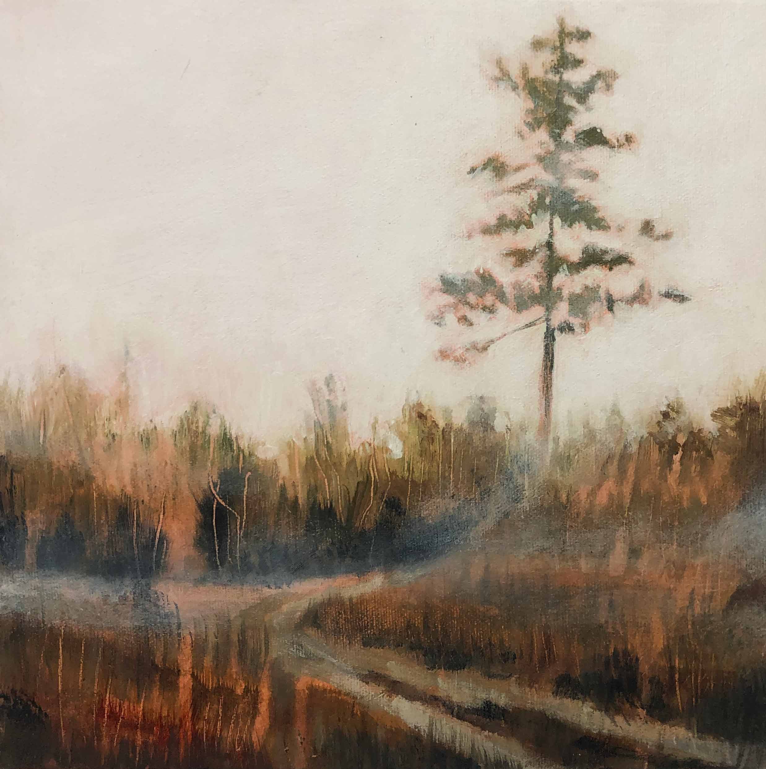 Turn Toward the Tree, 10" x 10", Acrylic