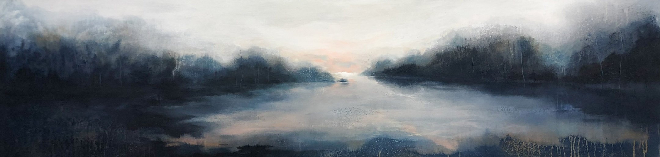 Westward, 15" x 60", Acrylic