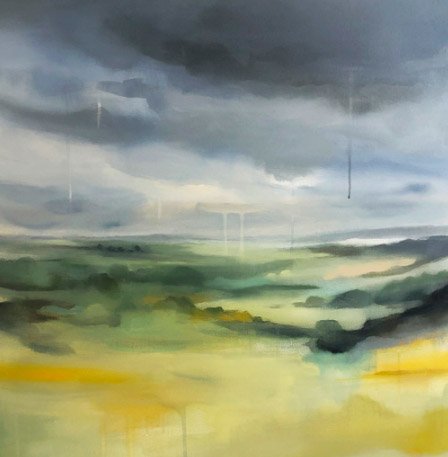 Watercarrier, 30" x 30", Acrylic