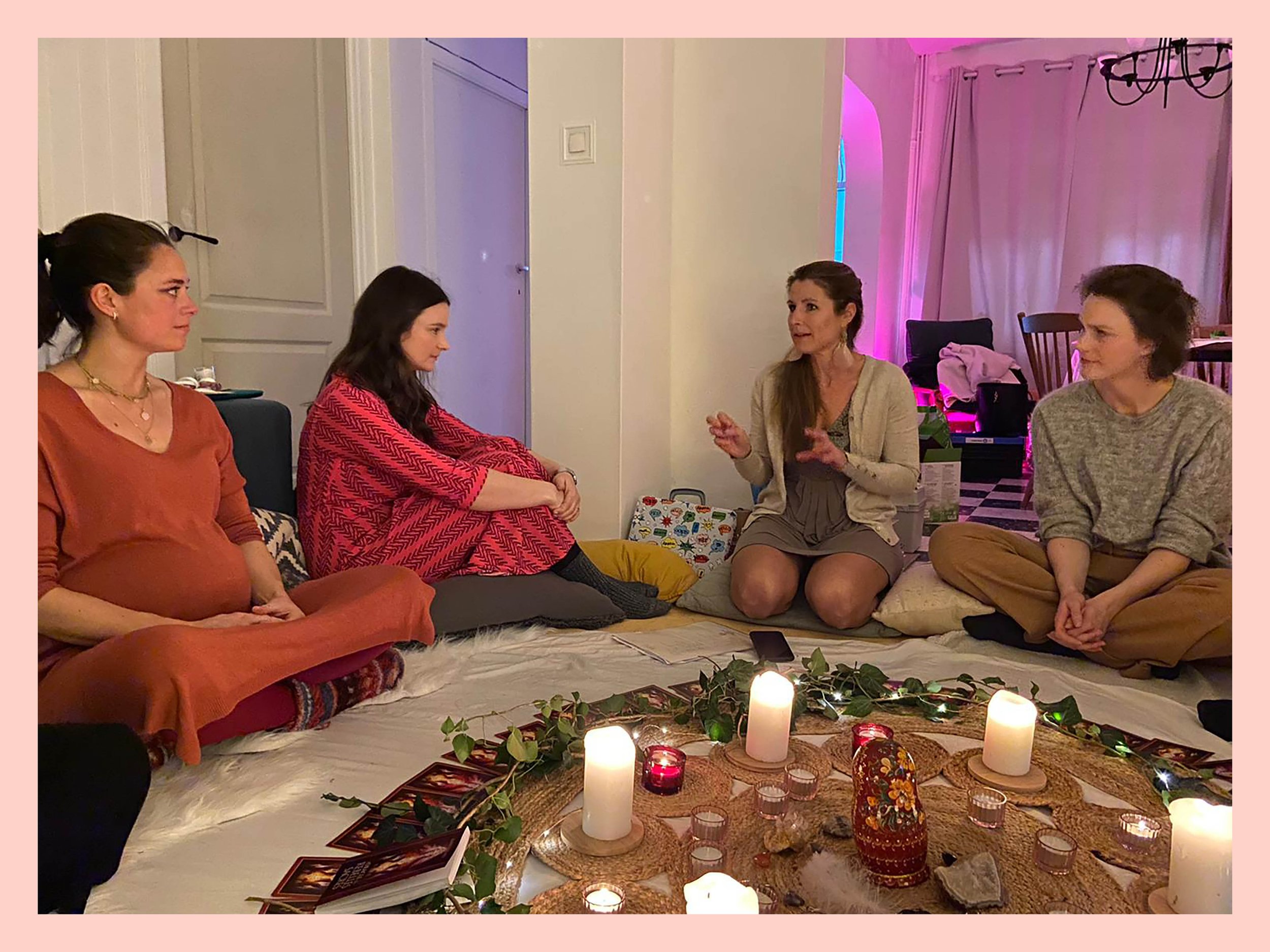 Cercle rose premières règles