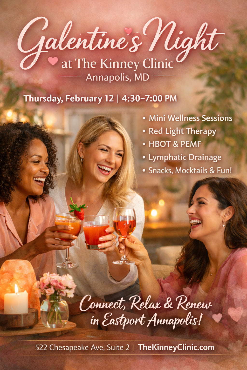 💖 Galentine’s Night at The Kinney Clinic | Annapolis, MD