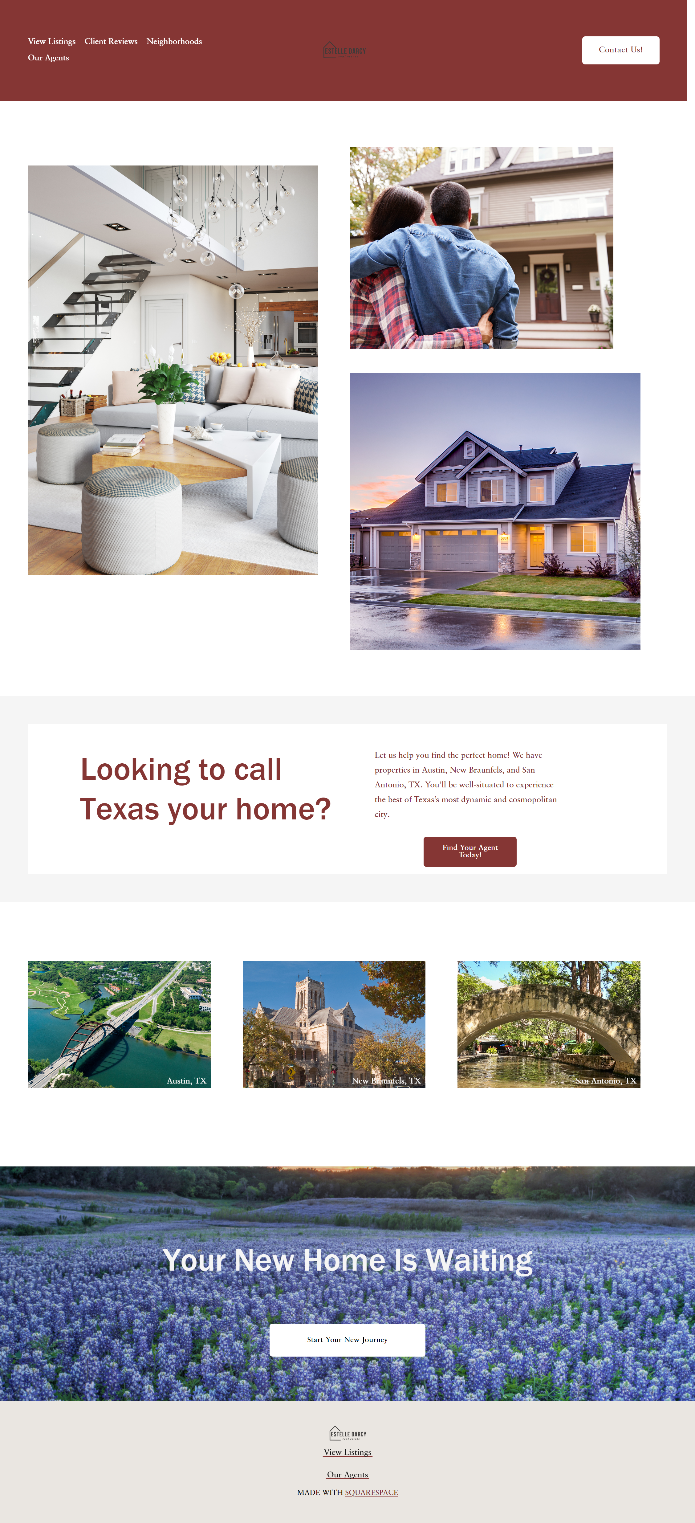 Real Estate Custom Squarespace website 
