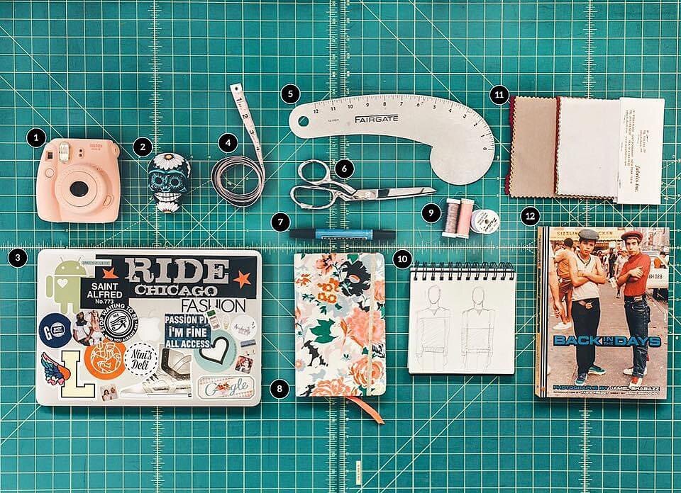 What are your design essentials? Here are a few of founder/instructor @annahovet&rsquo;s necessities 

#chicagofashion #fashionsupplies #fashiondesigner